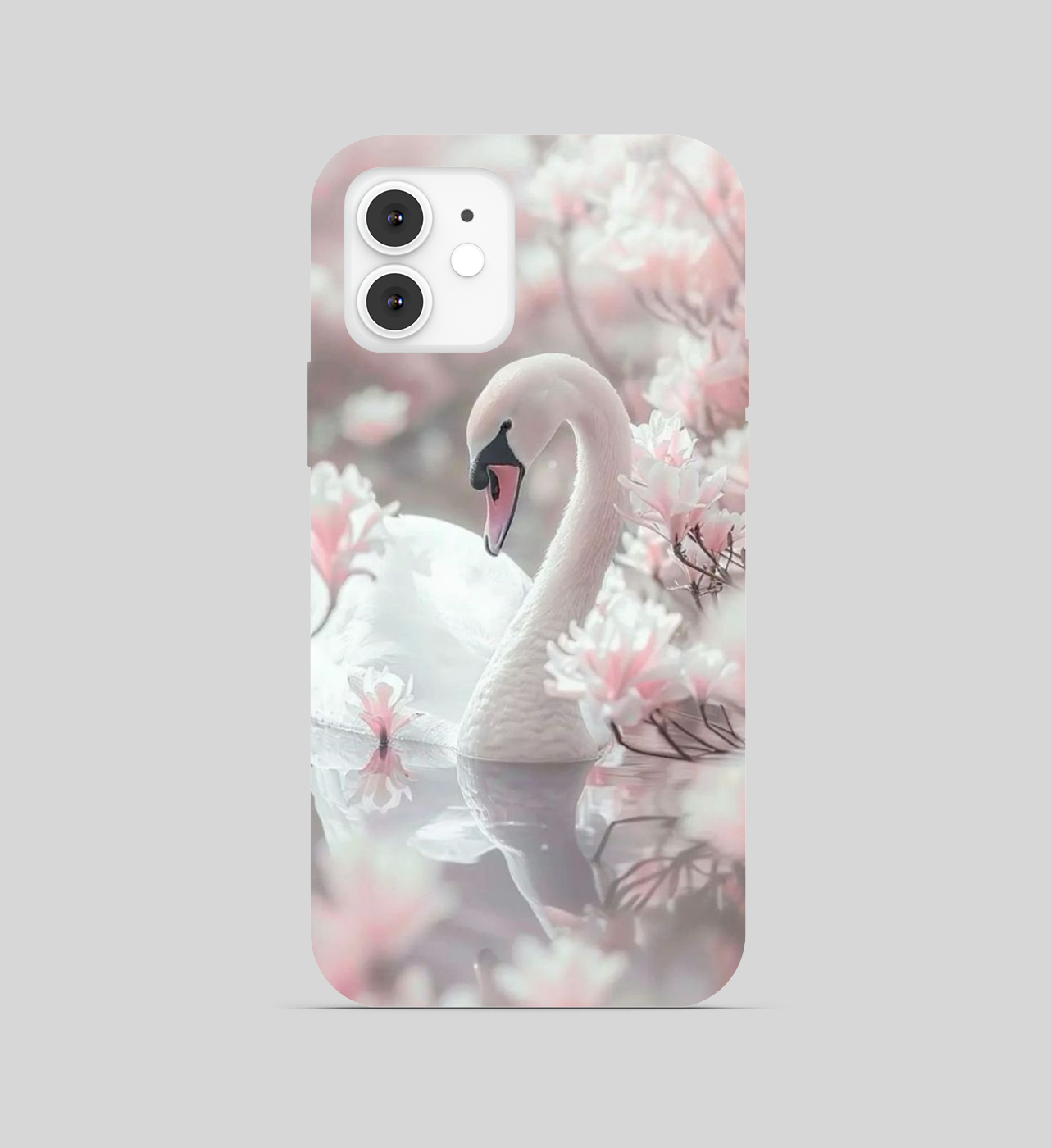 White Swan Theme Phone Cover