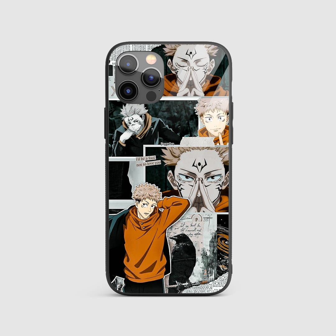 Yuji Itadori Collage Silicone Armored Phone Case