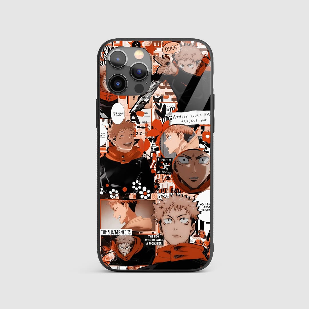 Yuji Orange Theme Silicone Armored Phone Case