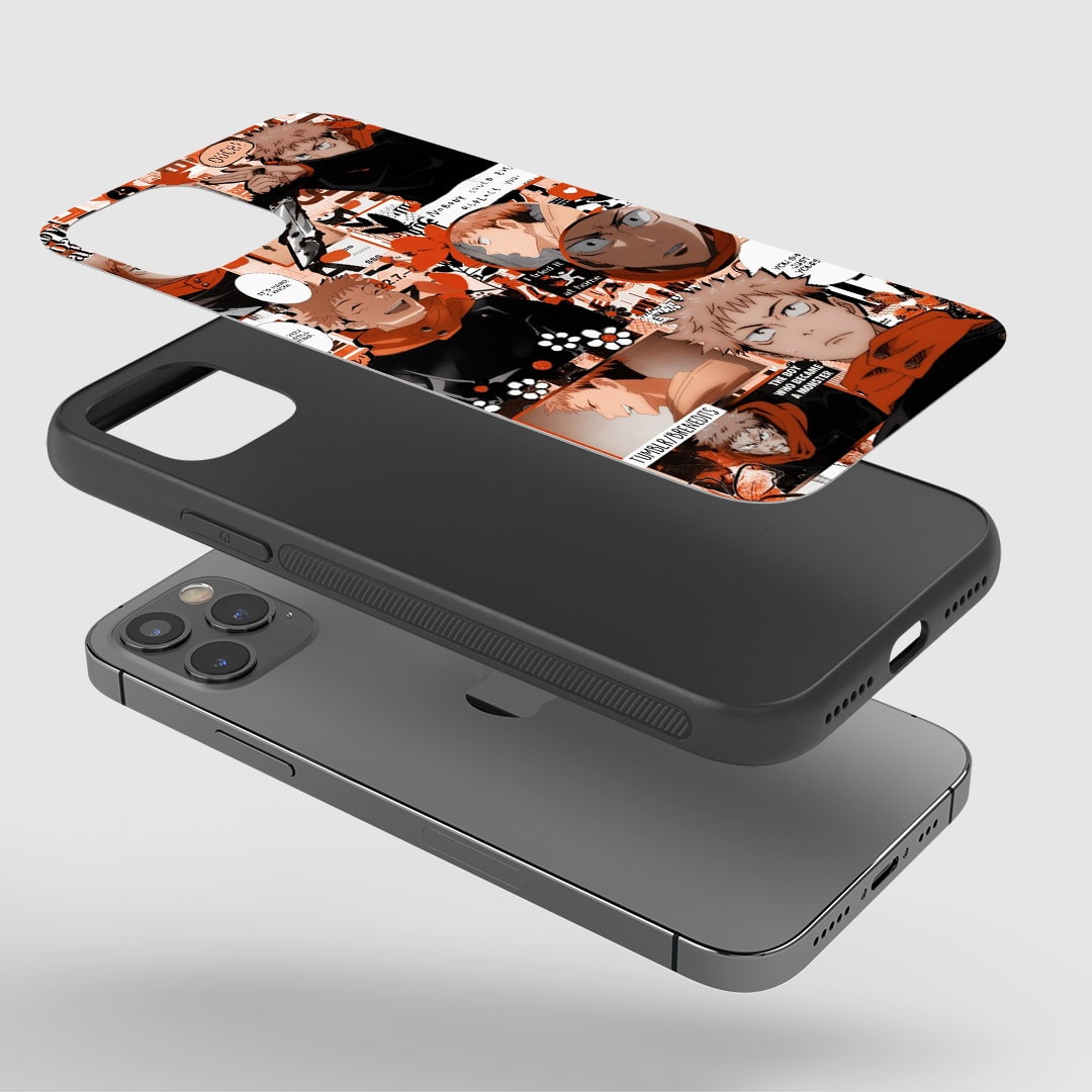 Yuji Orange Theme Silicone Armored Phone Case