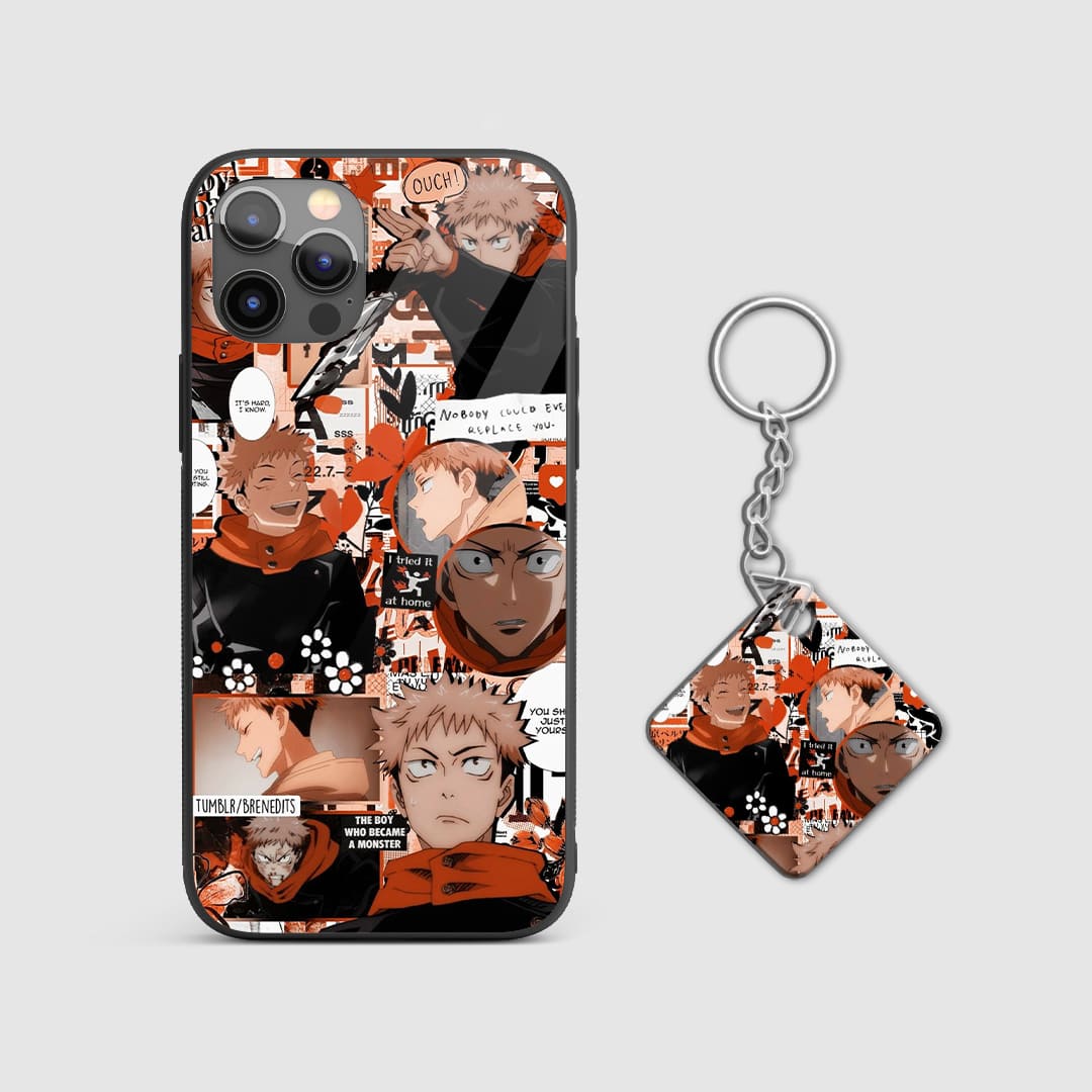 Yuji Orange Theme Silicone Armored Phone Case