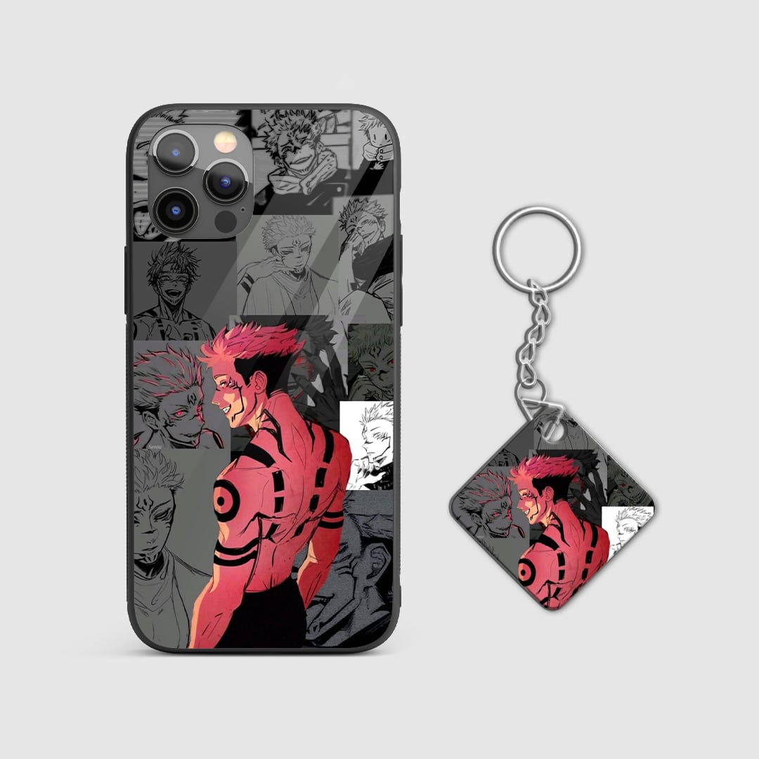 Yuji Red & Black Silicone Armored Phone Case