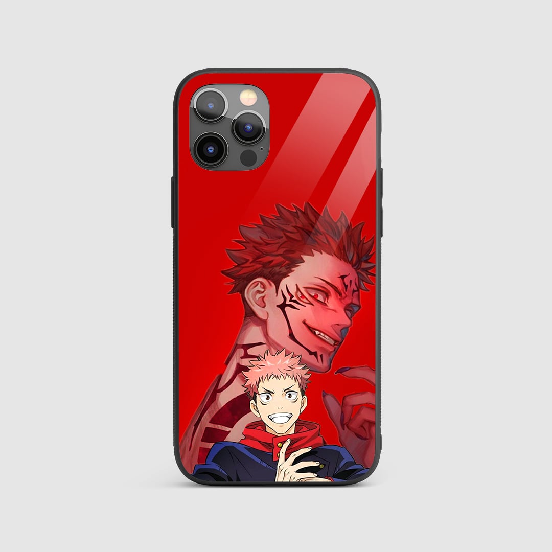 Yuji Itadori Red Silicone Armored Phone Case