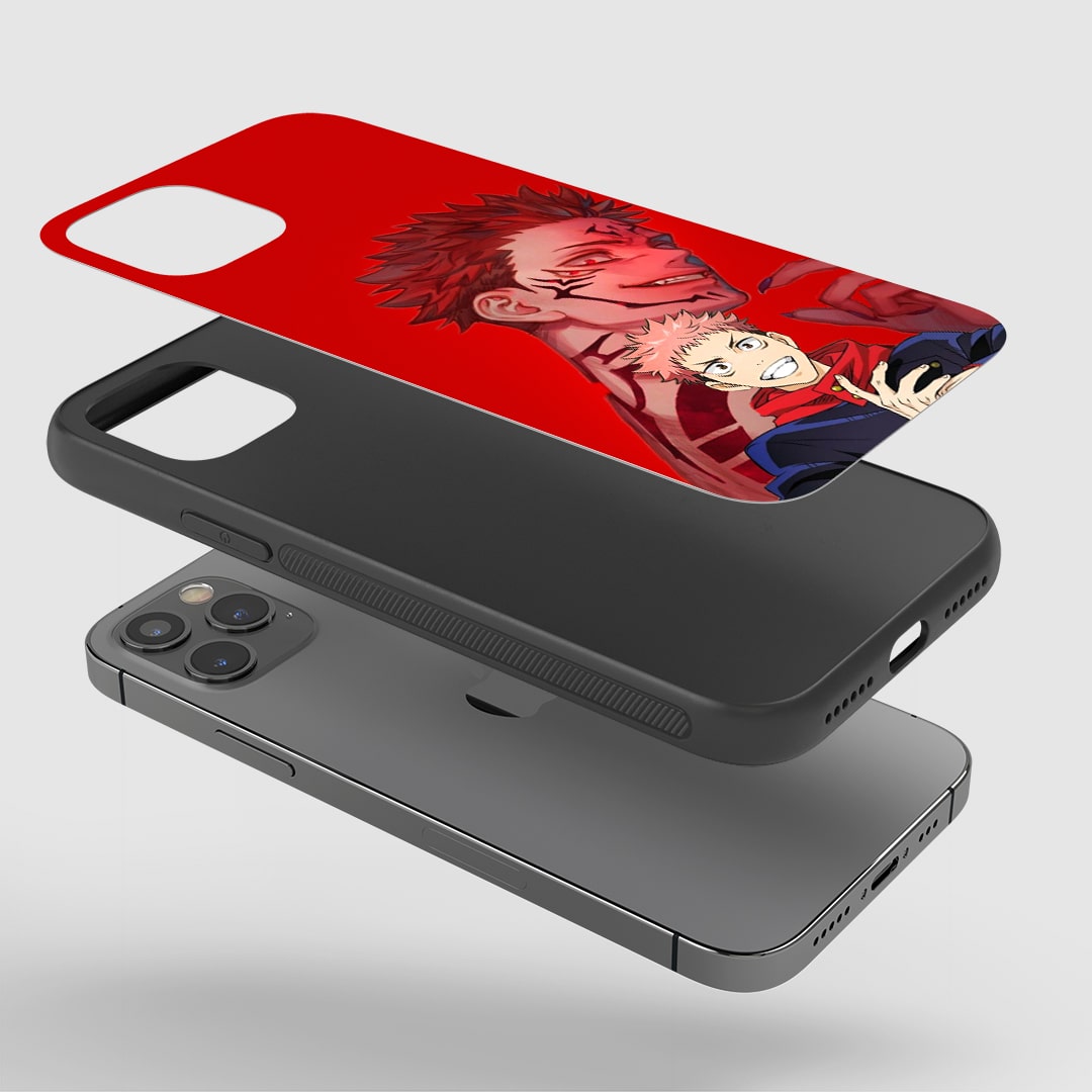 Yuji Itadori Red Silicone Armored Phone Case