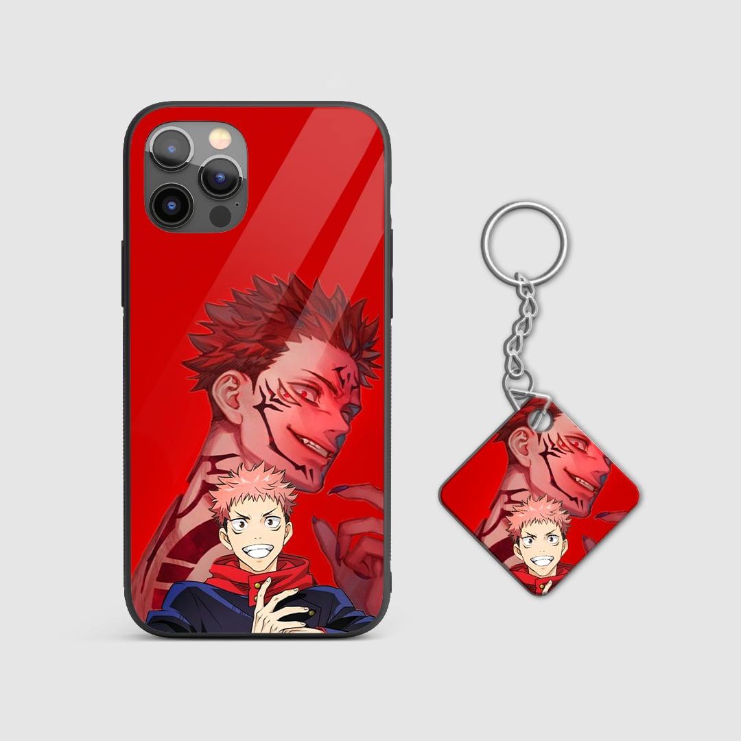 Yuji Itadori Red Silicone Armored Phone Case