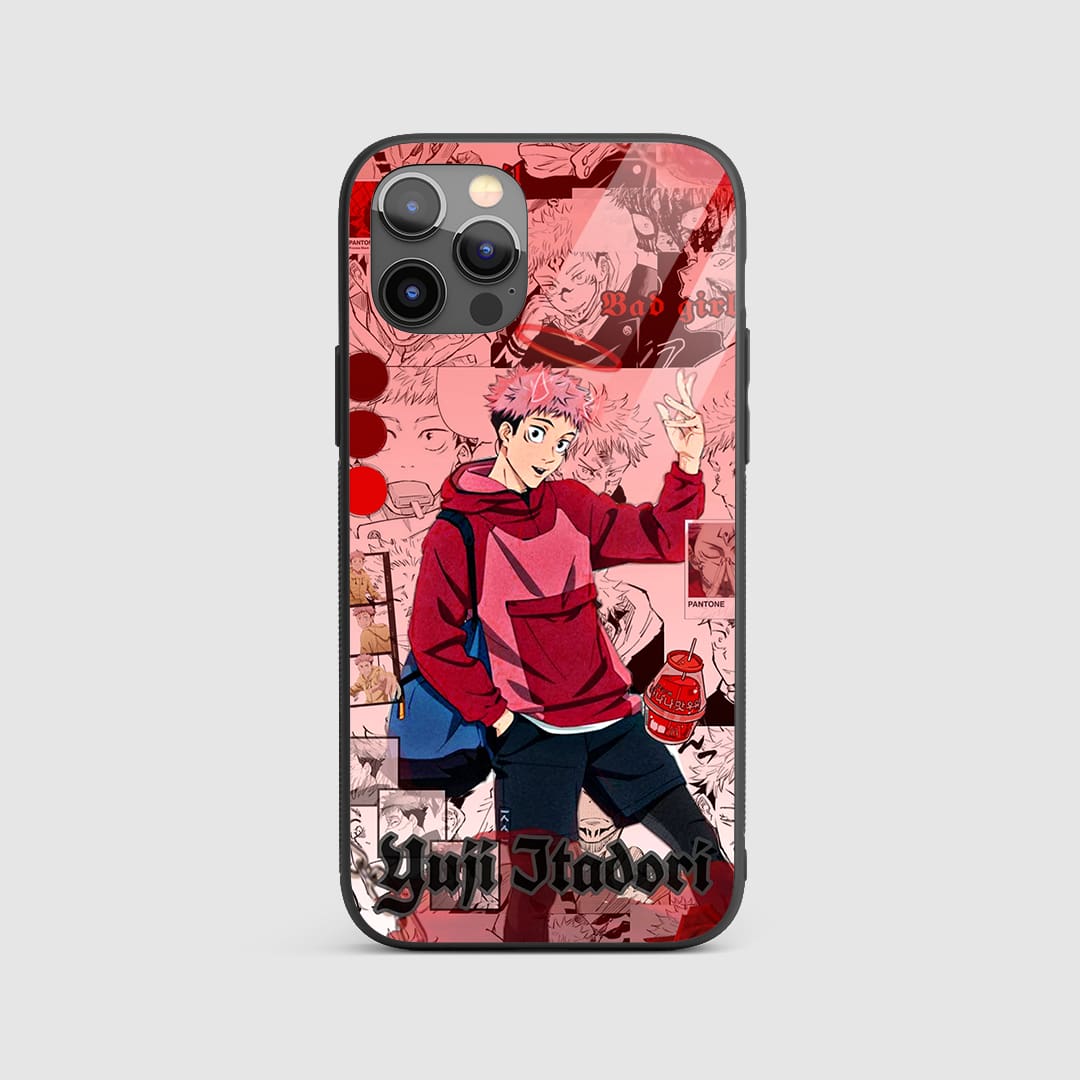 Yuji Red Theme Silicone Armored Phone Case