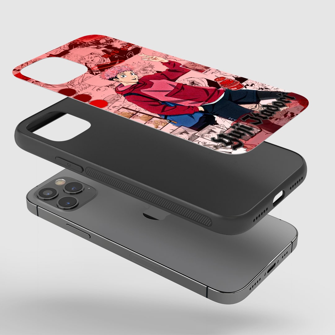 Yuji Red Theme Silicone Armored Phone Case