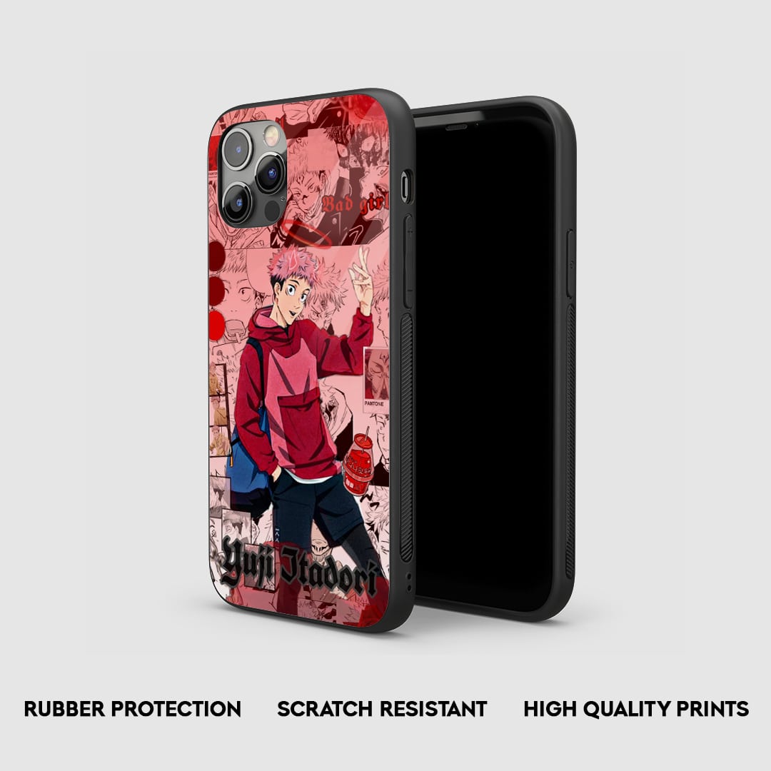 Yuji Red Theme Silicone Armored Phone Case