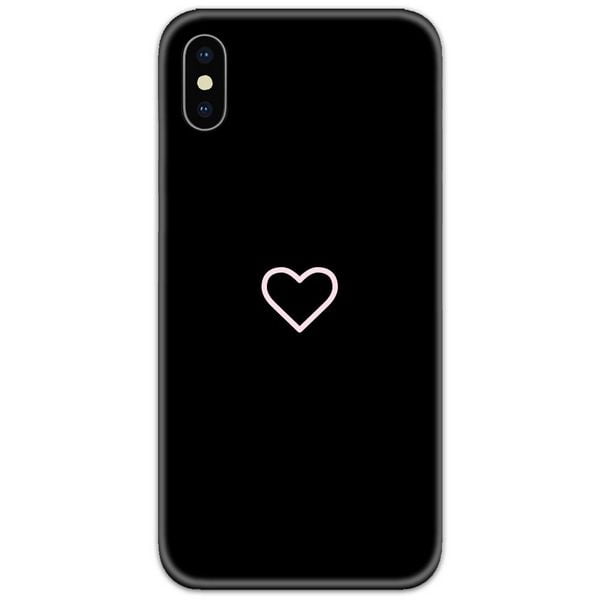 Heart Black and Pink Couple Phone Cover