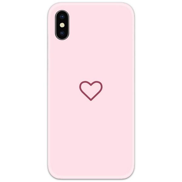 Heart Black and Pink Couple Phone Cover