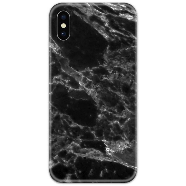 Black and White Marble Couple Phone Cover