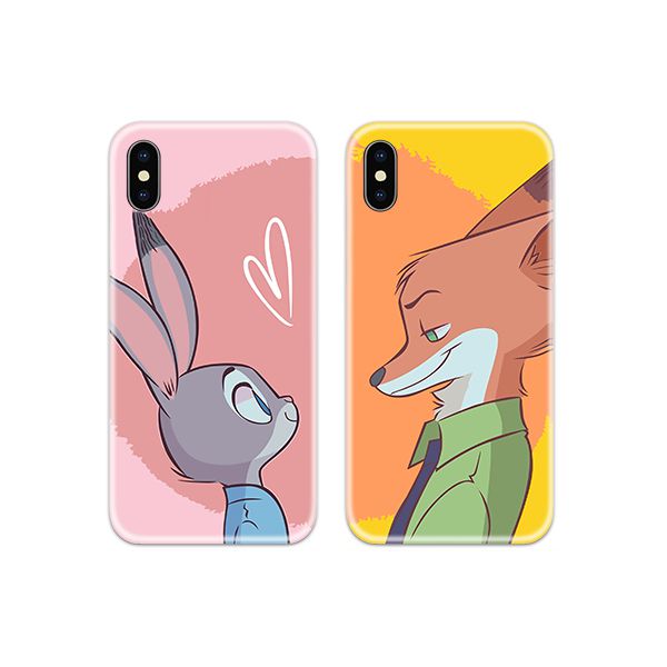 Zootopia Judy and Nick Couple Both Phone Cover