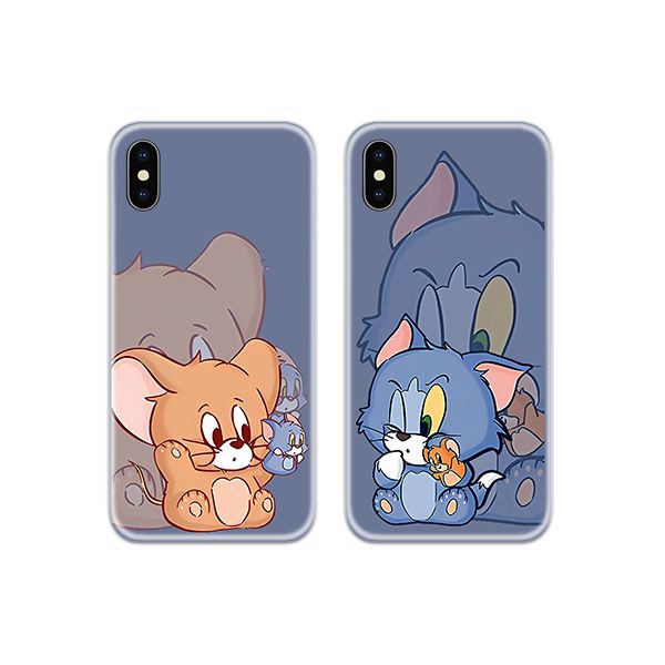 Tom and Jerry Cute Baby Puppets Couple Both Phone Cover
