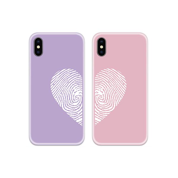Thumb Print Heart Couple Both Phone Cover