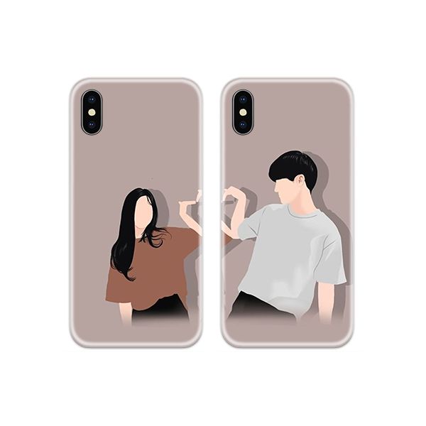 Full Hand Heart Couple Both Phone Cover