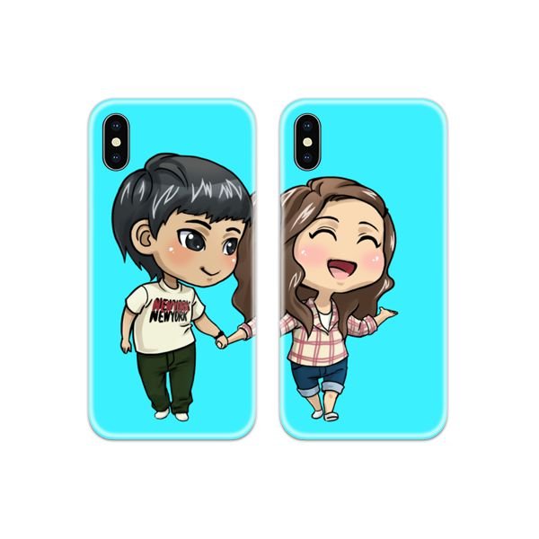 Awesome Cute Couple Both Phone Cover