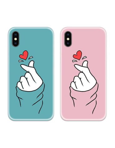 Kpop BTS Hand Heart Couple Phone Cover