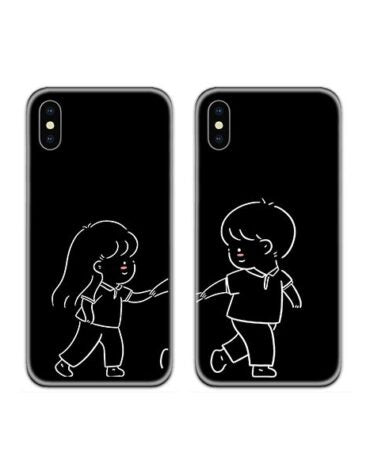 Running Artwork Couple Phone Cover