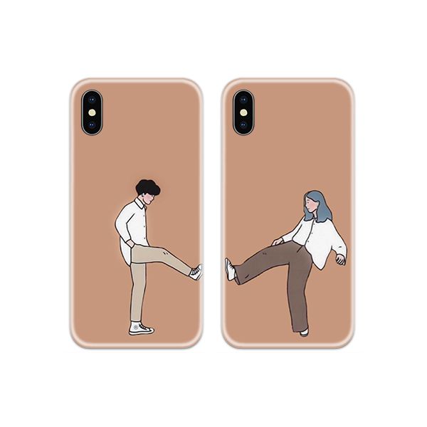 Foot Bump High Five Couple Both Phone Cover