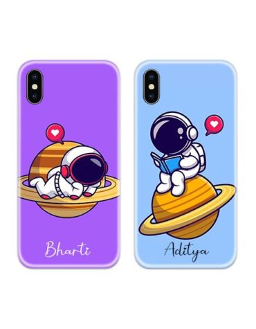 Astronaut Lovers Couple Phone Cover