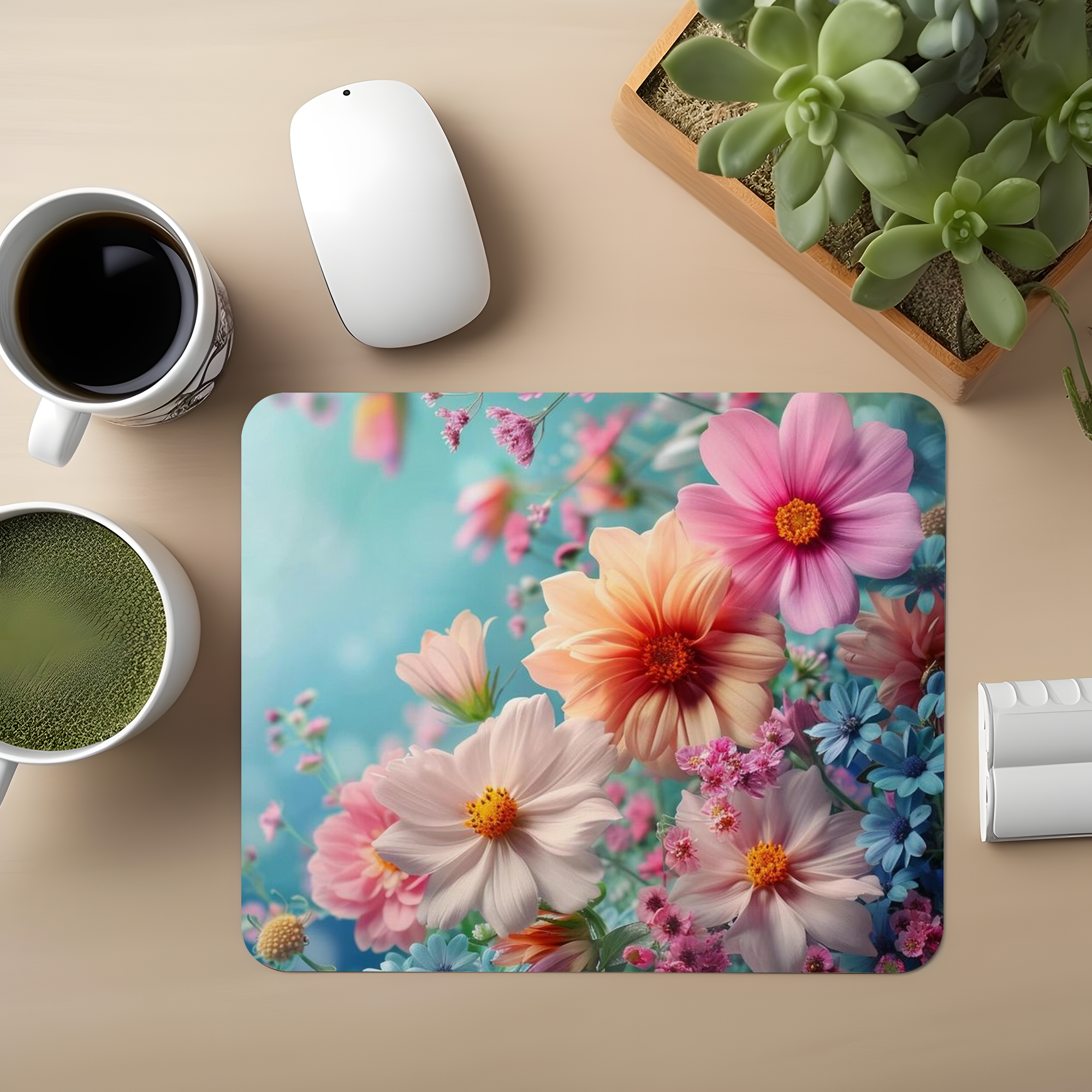 Elegant Magnolia Premium Mouse Pad