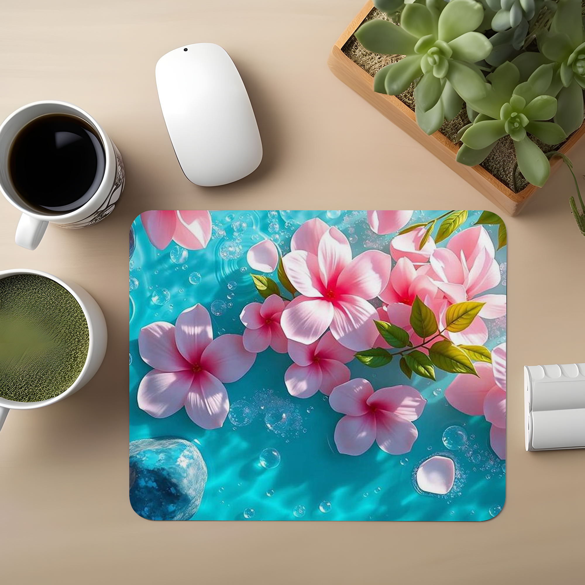 Cosmic Bloom Premium Mouse Pad