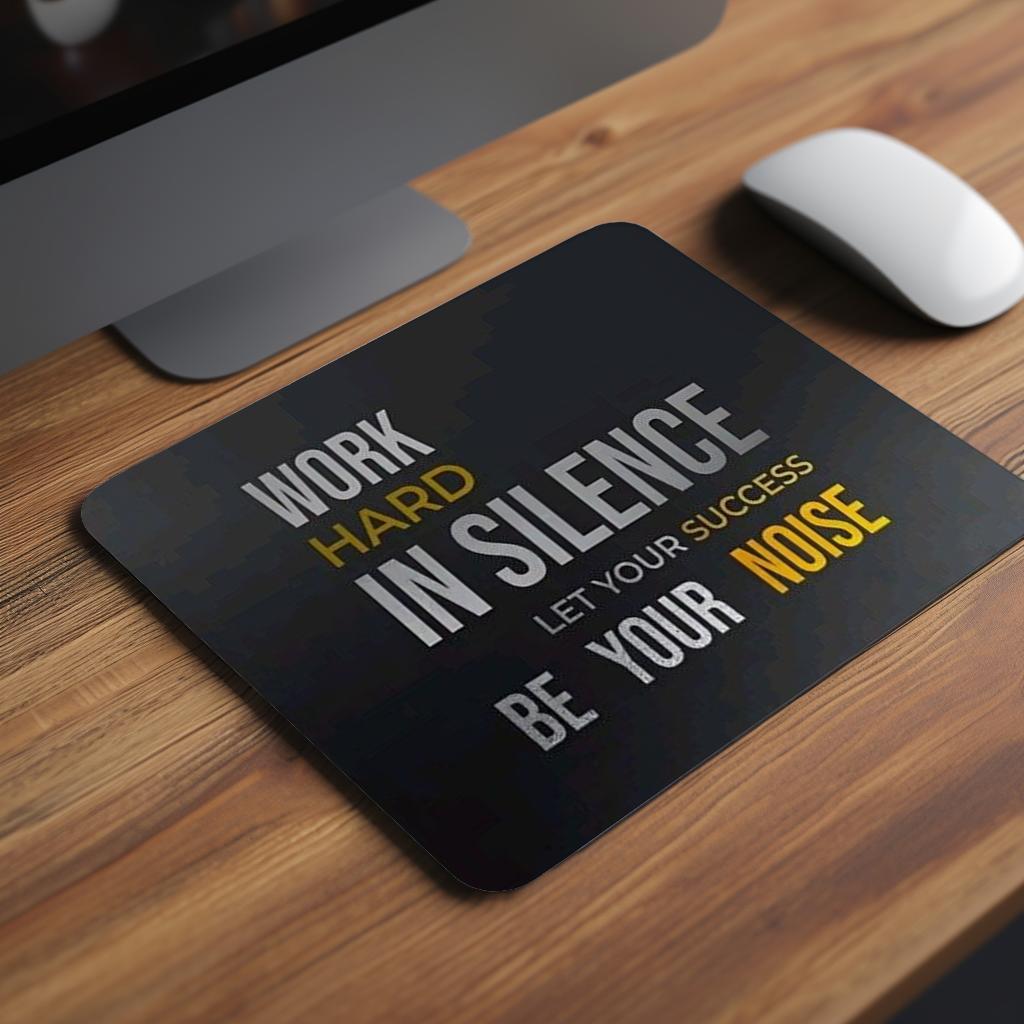 Work hard In Silence Premium Mouse Pad