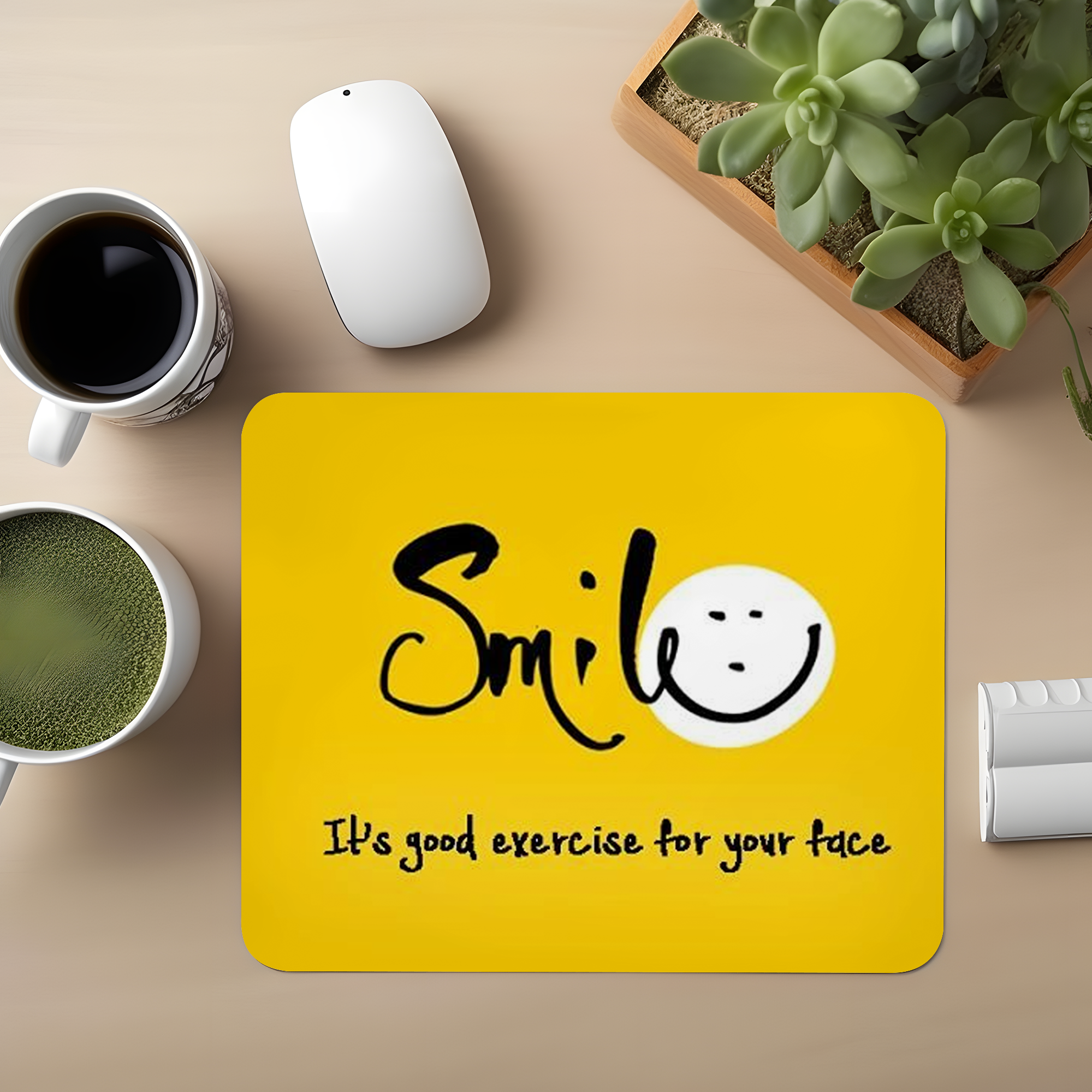 Smile Your Face Premium Mouse Pad