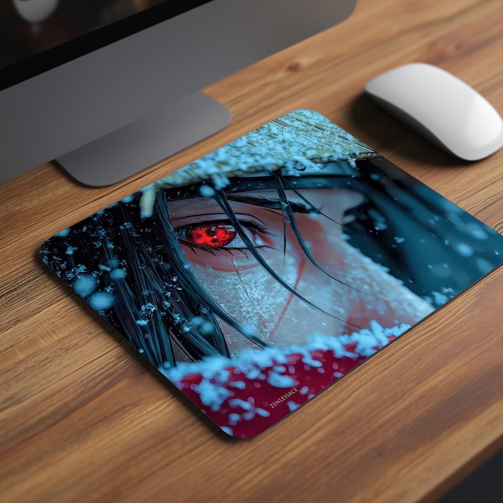 Crimson Frost Eye Naruto  Premium Mouse Pad