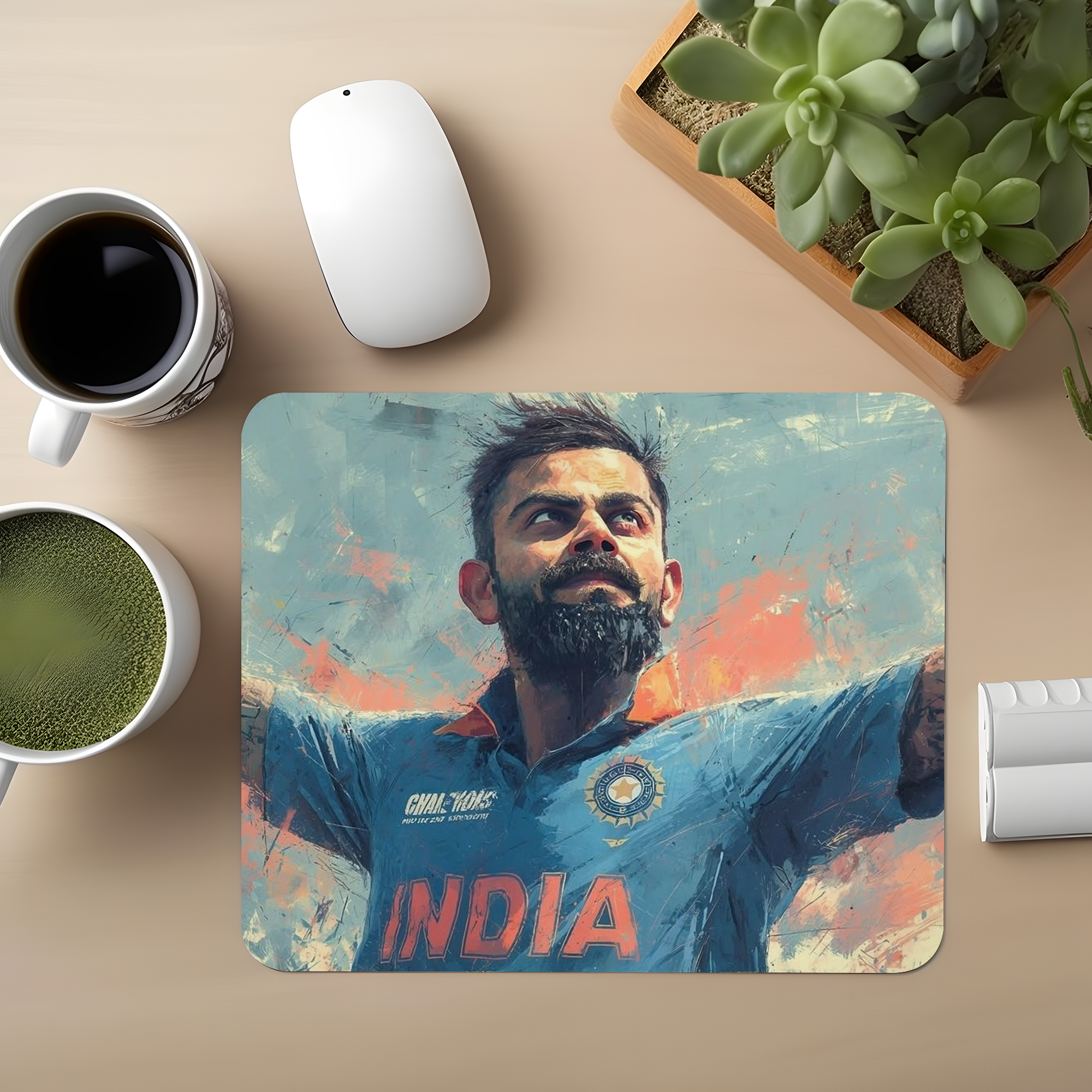 Virat Kohli Celibration Premium Mouse Pad