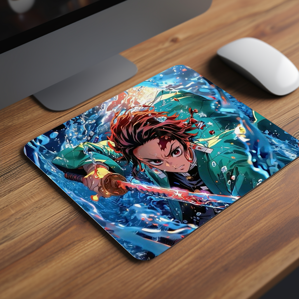 Aqua Blade Resolve Demon Slayer Premium Mouse Pad