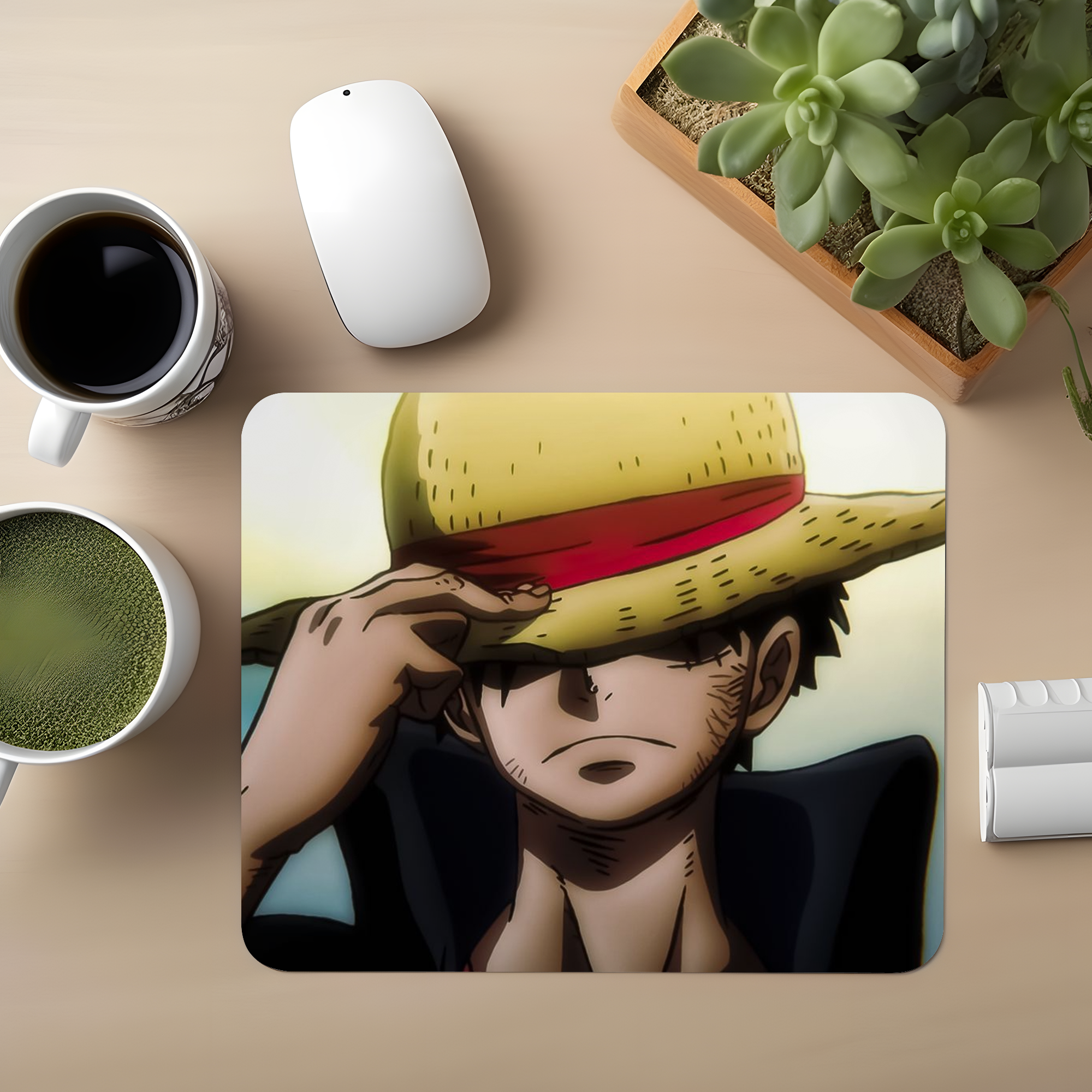 Straw Hat Onepiece Premium Mouse Pad