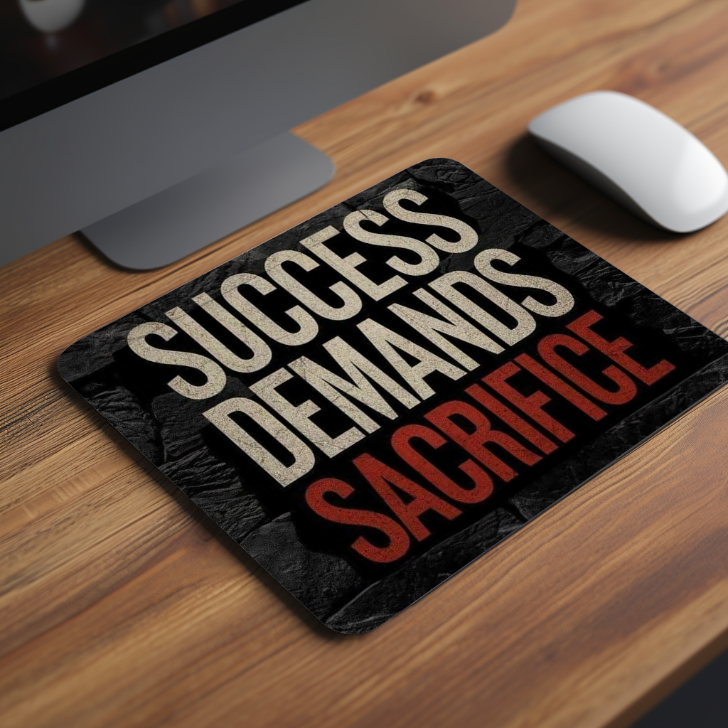 Success Demands Sacrifice Premium Mouse Pad