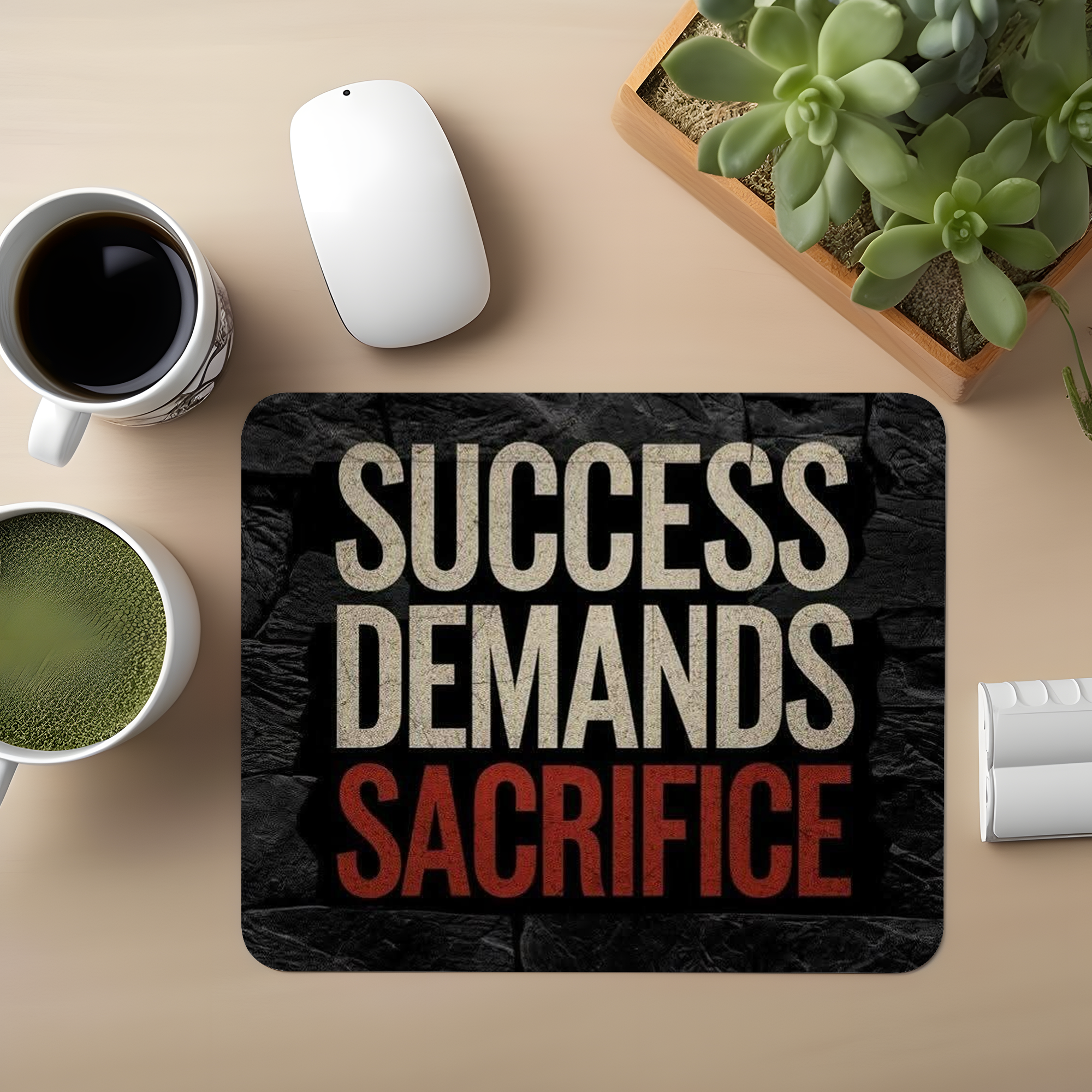 Success Demands Sacrifice Premium Mouse Pad