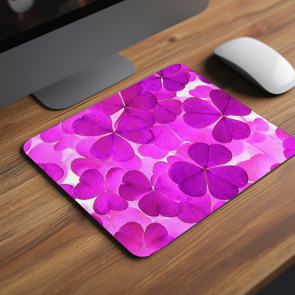 Purple Flower Premium Mouse Pad