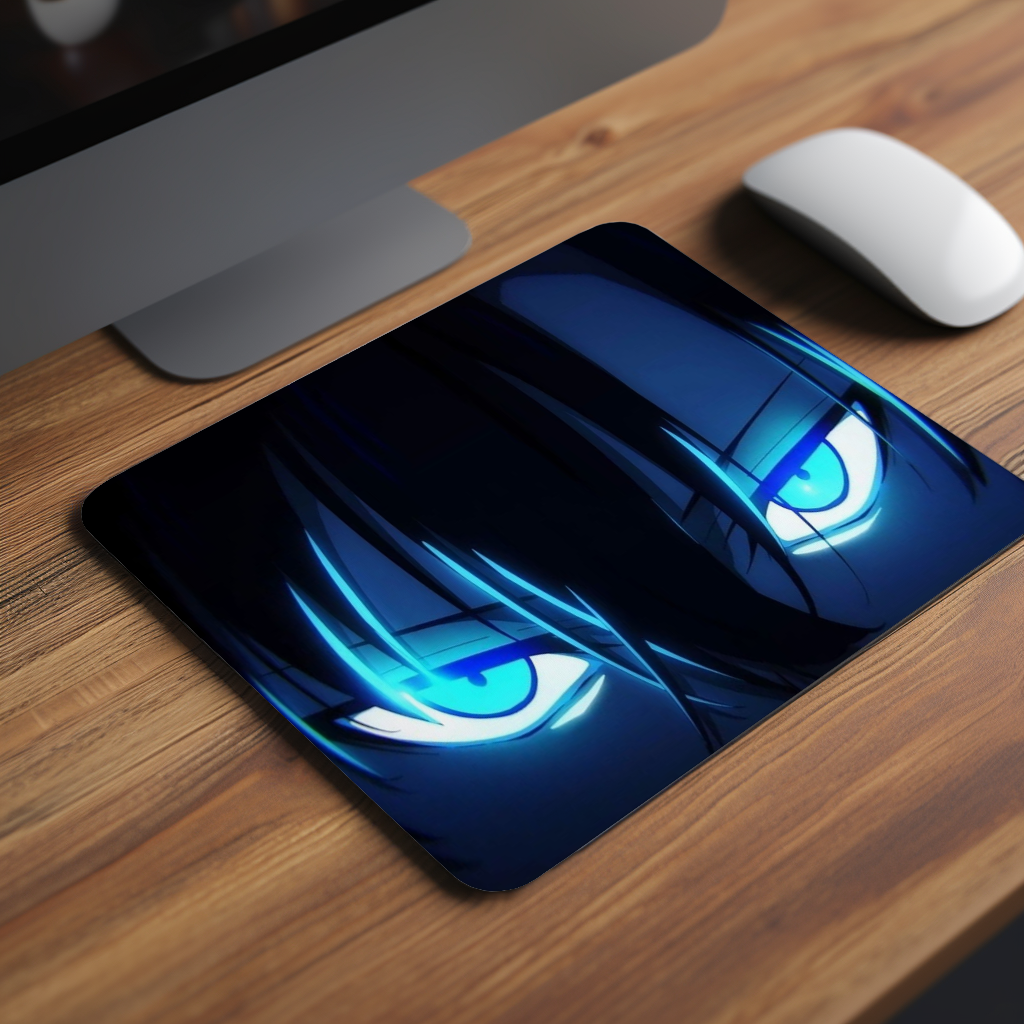 Solo Leveling Blue Eyes Premium Mouse Pad