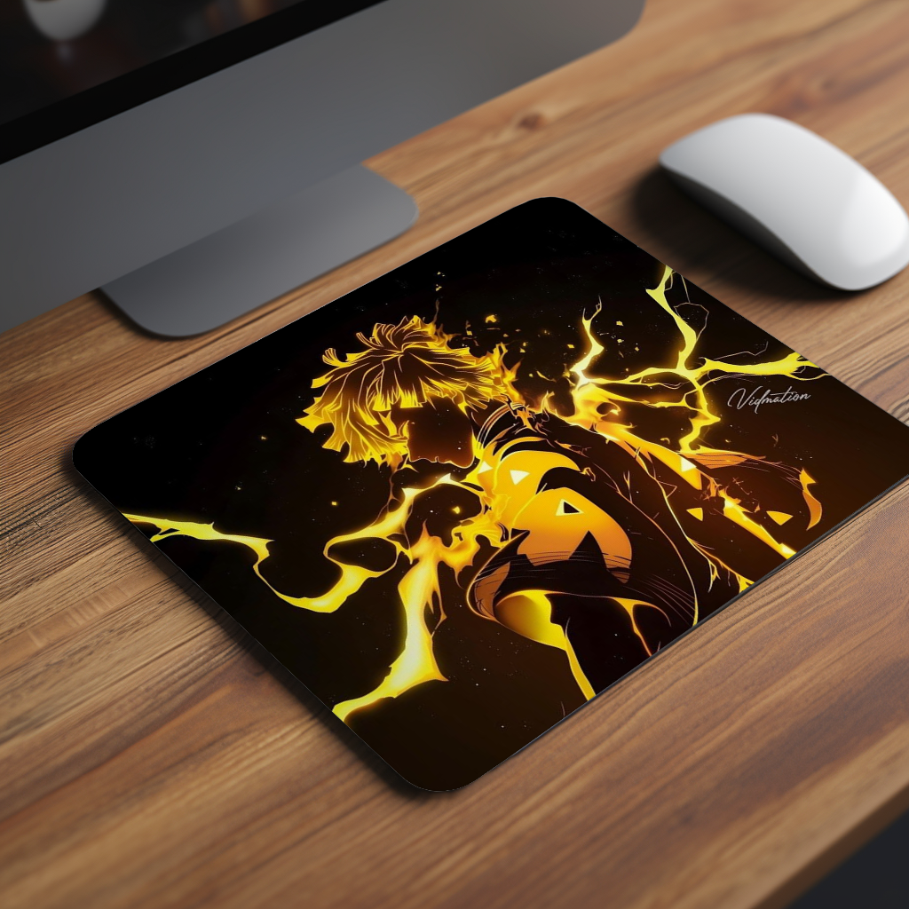 Distant Thunder Demon Slayer Premium Mouse Pad