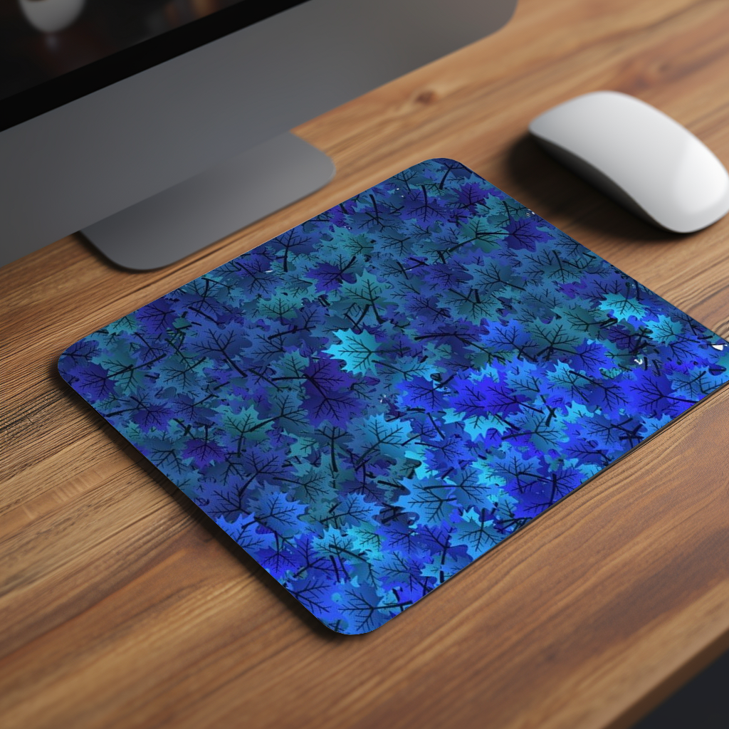 Oceanic Leaves Premium Mouse Pad