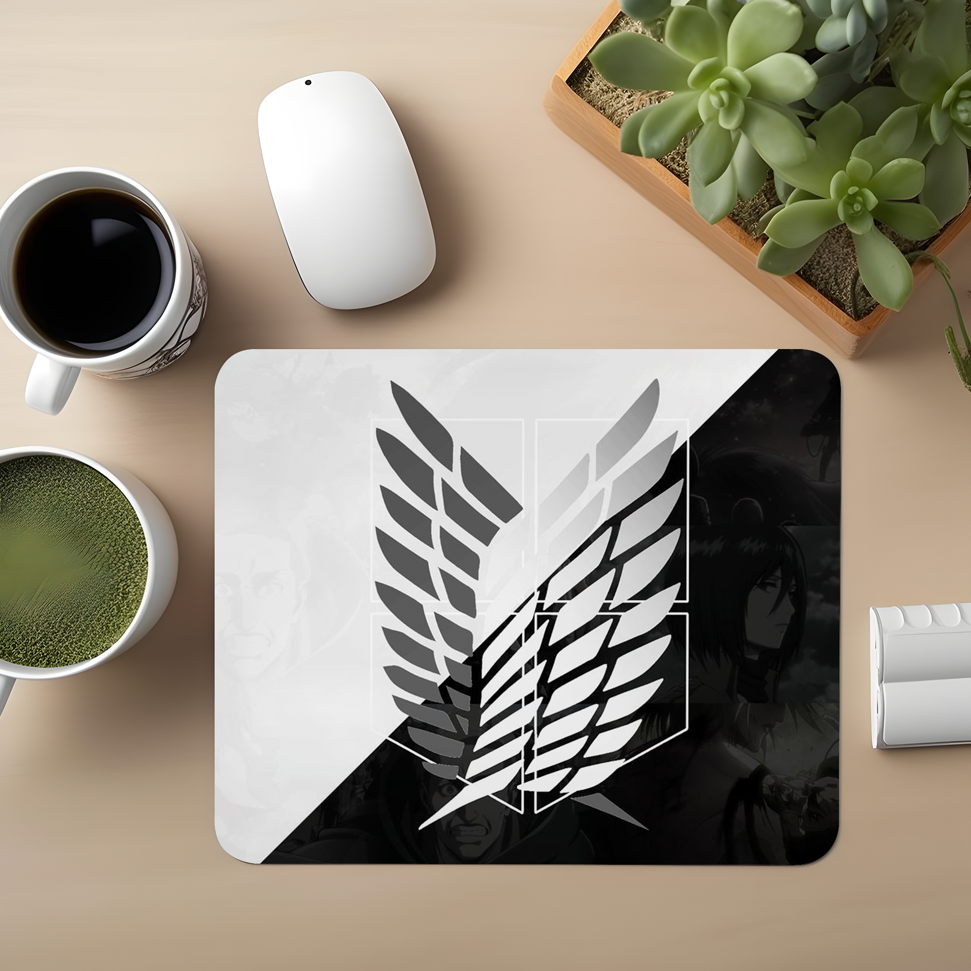 Wings Of Freedom AOT Premium Mouse Pad