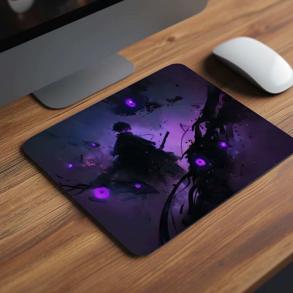 Solo Leveling Blue Energy Premium Mouse Pad