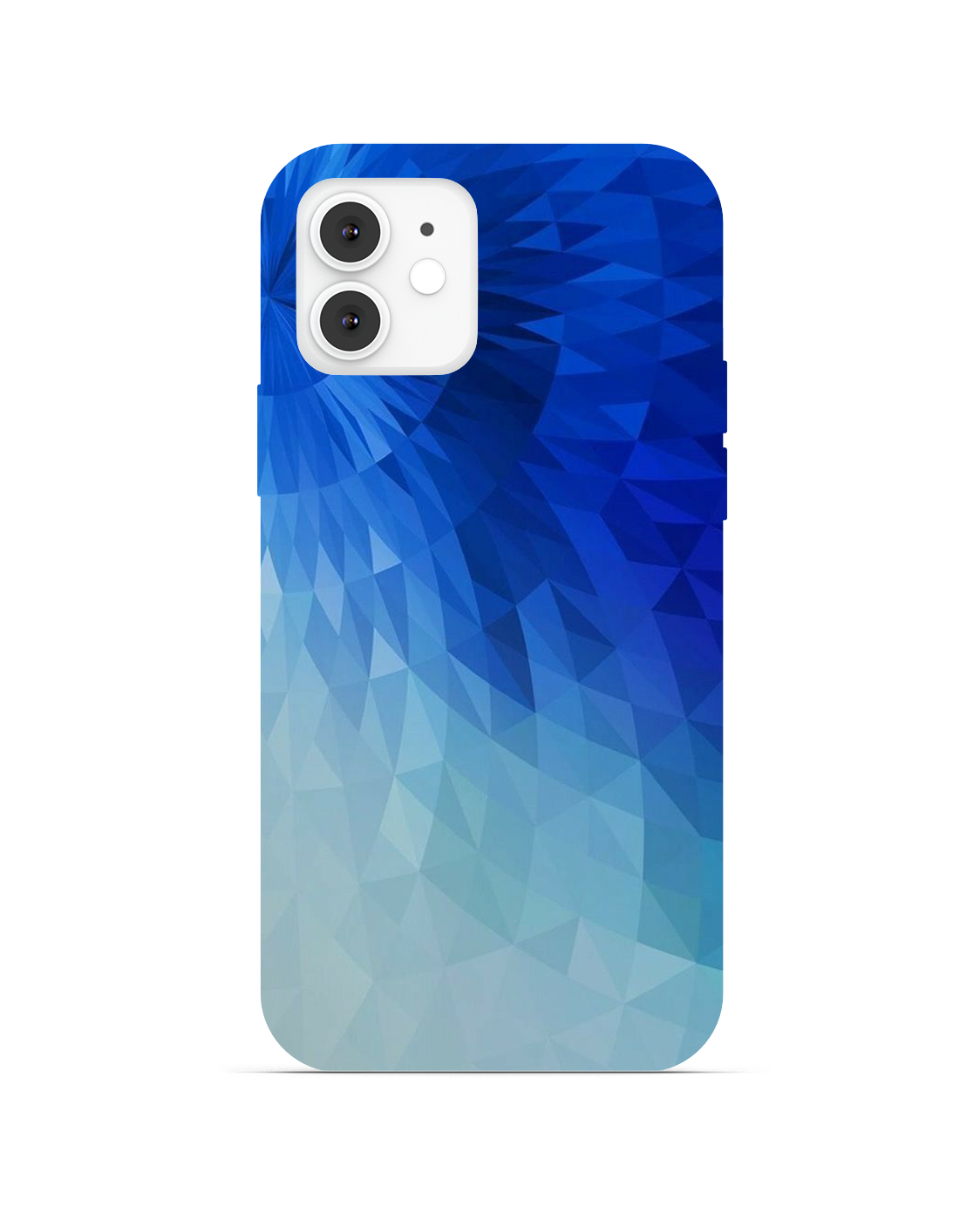 Pastel White-Blue Crystal Phone Cover