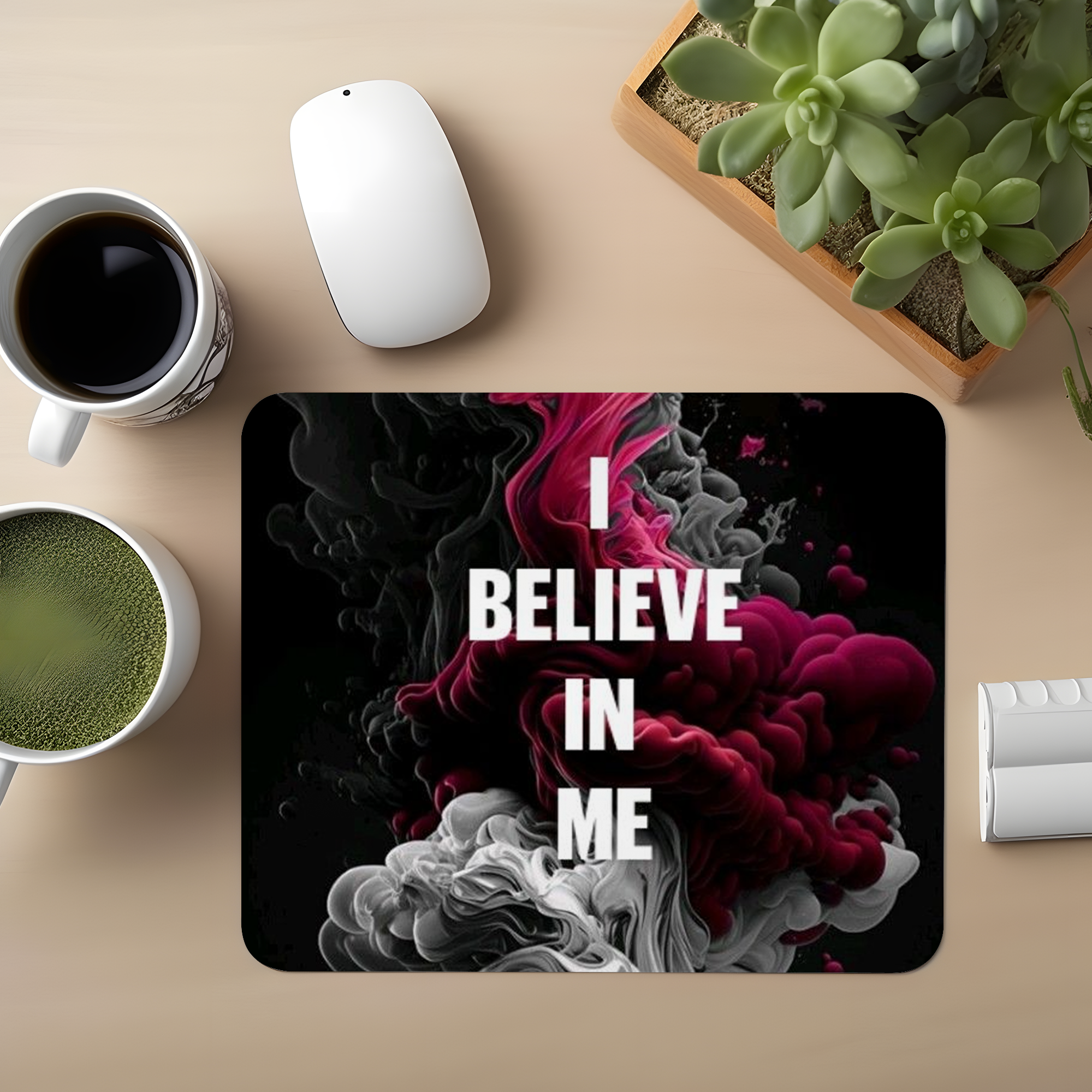 I Believe In Me Premium Mouse Pad