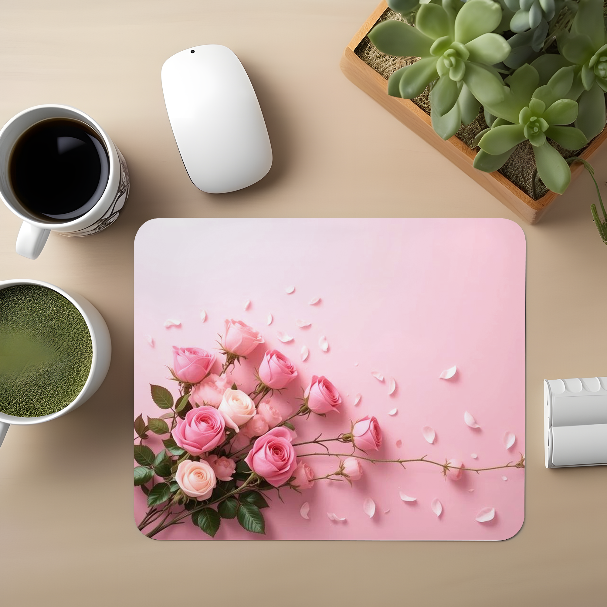 Pearl Bloom Premium Mouse Pad