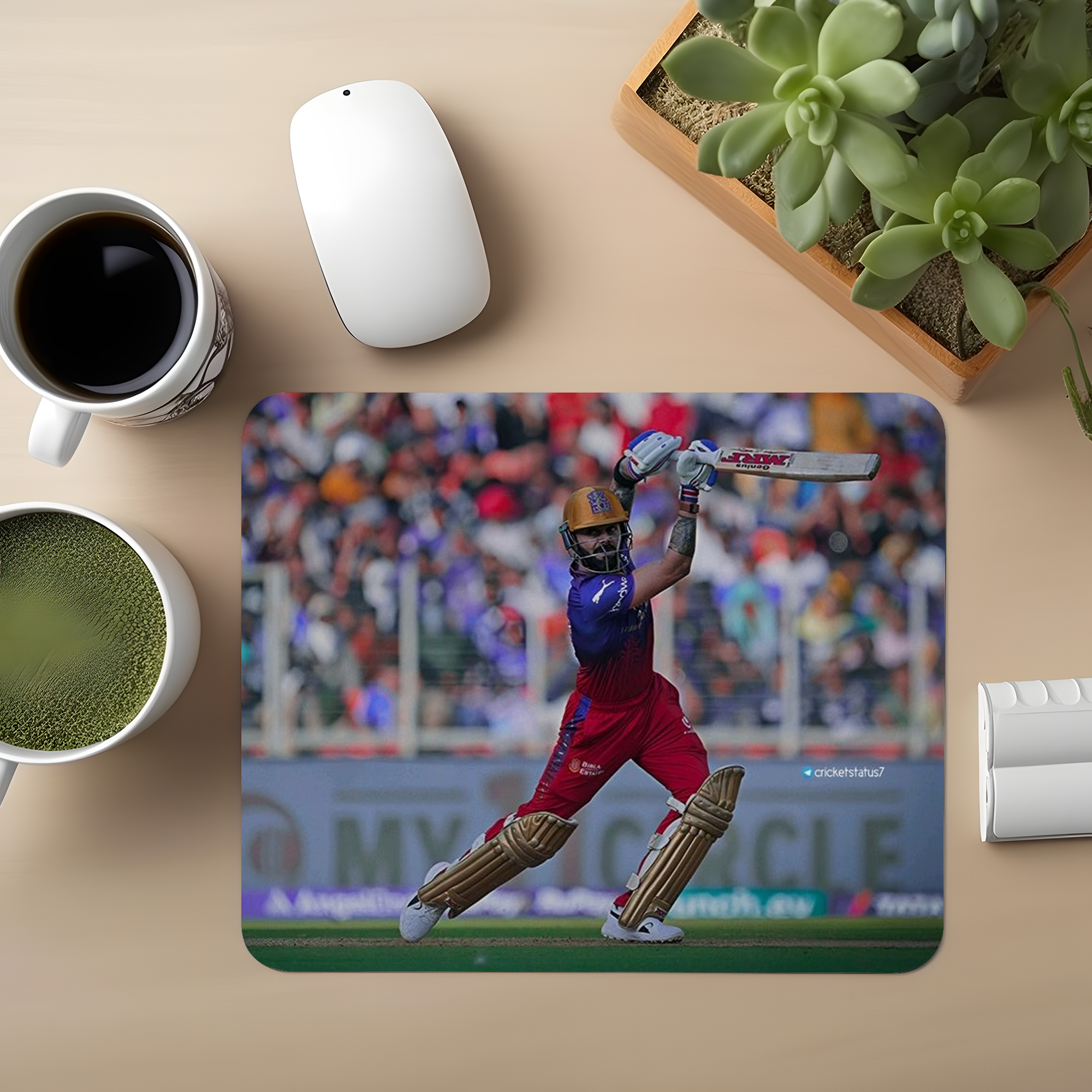 Virat Kohli Cover Drive Premium Mouse Pad