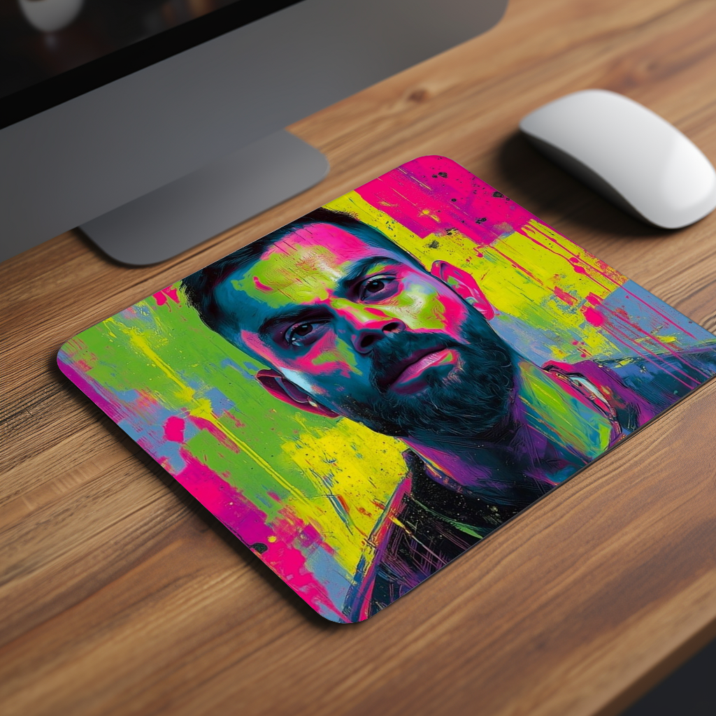 Abstract Cricket Art Premium Mouse Pad