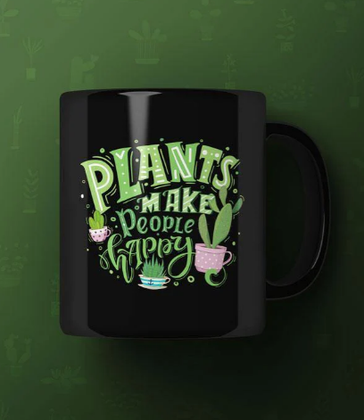 Plants make people happy Printed Premium Mug