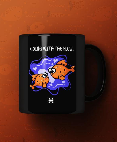 The creative Pisces Printed Premium Mug